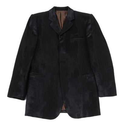 Jean Paul GAULTIER CLASSIQUE Jacquard Jacket Black Size 48
