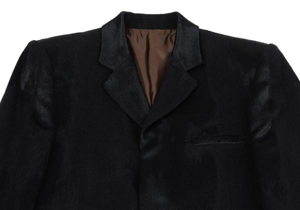 Jean Paul GAULTIER CLASSIQUE Jacquard Jacket Black Size 48