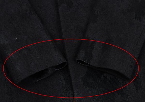 Jean Paul GAULTIER CLASSIQUE Jacquard Jacket Black Size 48