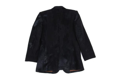 Jean Paul GAULTIER CLASSIQUE Jacquard Jacket Black Size 48