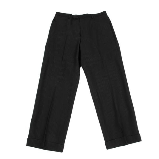 Jean Paul GAULTIER HOMME Rayon Lame Pants Black Size 48