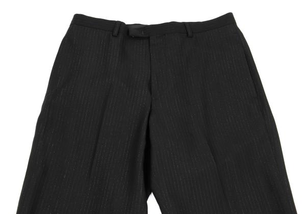 Jean Paul GAULTIER HOMME Rayon Lame Pants Black Size 48