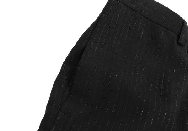 Jean Paul GAULTIER HOMME Rayon Lame Pants Black Size 48
