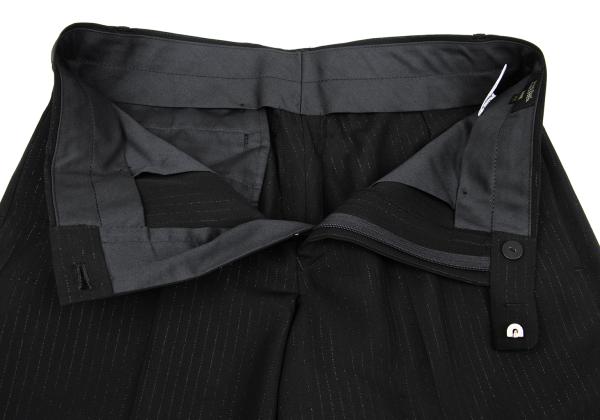 Jean Paul GAULTIER HOMME Rayon Lame Pants Black Size 48