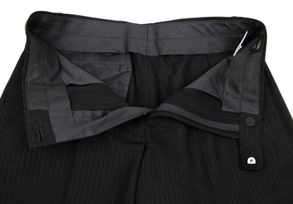 Jean Paul GAULTIER HOMME Rayon Lame Pants Black Size 48