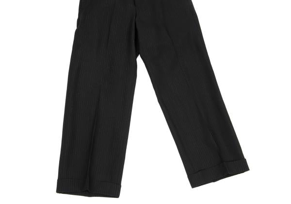 Jean Paul GAULTIER HOMME Rayon Lame Pants Black Size 48
