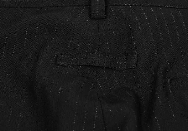 Jean Paul GAULTIER HOMME Rayon Lame Pants Black Size 48