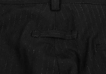Jean Paul GAULTIER HOMME Rayon Lame Pants Black Size 48