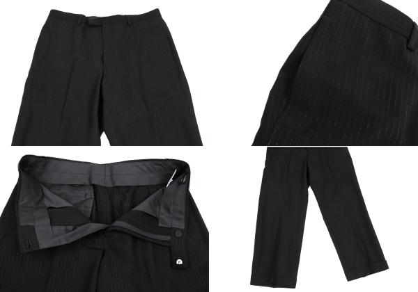 Jean Paul GAULTIER HOMME Rayon Lame Set-up Black Size 48