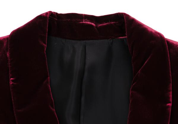 Jean Paul GAULTIER HOMME Velvet Jacket Bordeaux Size 48