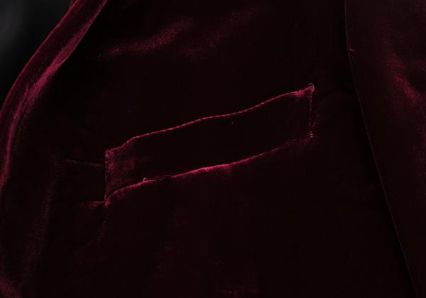 Jean Paul GAULTIER HOMME Velvet Jacket Bordeaux Size 48