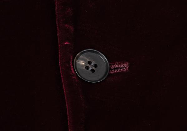 Jean Paul GAULTIER HOMME Velvet Jacket Bordeaux Size 48