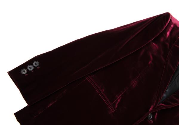 Jean Paul GAULTIER HOMME Velvet Jacket Bordeaux Size 48