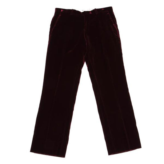 Jean Paul GAULTIER HOMME Velvet Tapered Pants Red Size 48