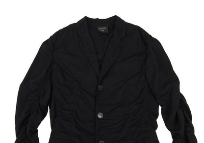 Jean Paul GAULTIER HOMME Wool Rayon Jacket Black Size 48