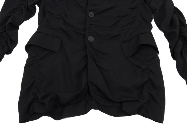 Jean Paul GAULTIER HOMME Wool Rayon Jacket Black Size 48