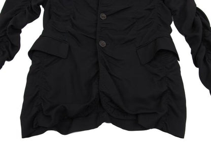 Jean Paul GAULTIER HOMME Wool Rayon Jacket Black Size 48
