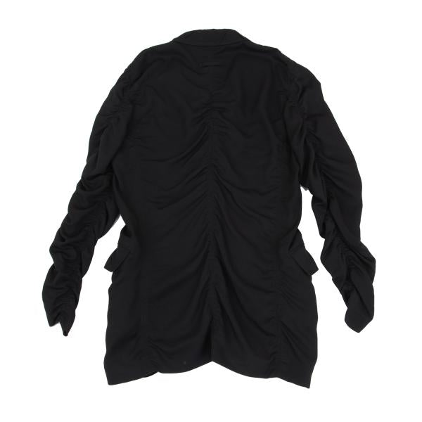 Jean Paul GAULTIER HOMME Wool Rayon Jacket Black Size 48