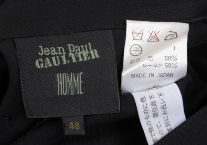 Jean Paul GAULTIER HOMME Wool Rayon Jacket Black Size 48