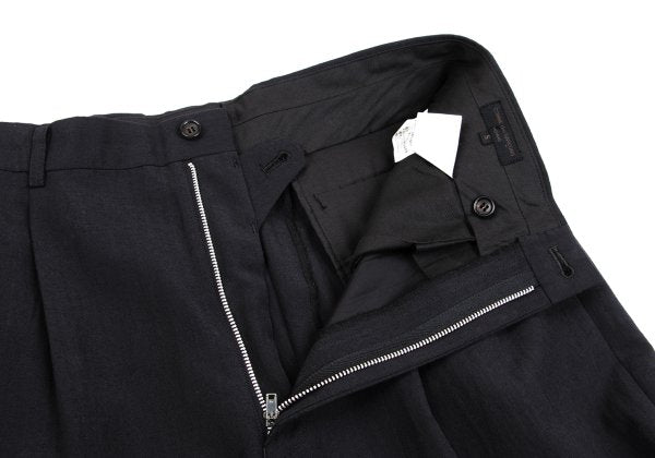 COMME des GARCONS HOMME Dark Gray Wool Pleated Pants Size S