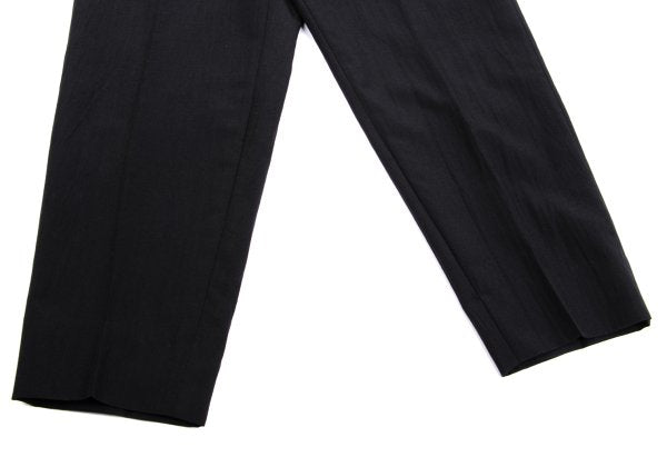 COMME des GARCONS HOMME Dark Gray Wool Pleated Pants Size S