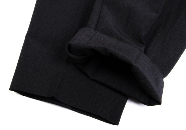 COMME des GARCONS HOMME Dark Gray Wool Pleated Pants Size S