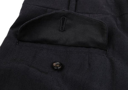 COMME des GARCONS HOMME Dark Gray Wool Pleated Pants Size S