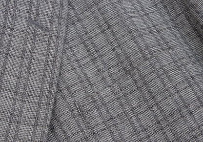 COMME des GARCONS HOMME Wool Cotton Check Jacket Gray Size M