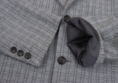 COMME des GARCONS HOMME Wool Cotton Check Jacket Gray Size M