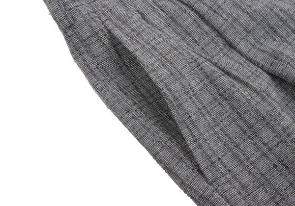 CDG HOMME Wool Cotton Check Weave Pants Gray Size S