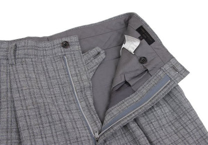 CDG HOMME Wool Cotton Check Weave Pants Gray Size S