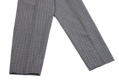 CDG HOMME Wool Cotton Check Weave Pants Gray Size S