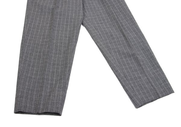 COMME des GARCONS HOMME Gray Wool Cotton Check Jacket Size M