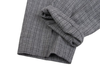 COMME des GARCONS HOMME Gray Wool Cotton Check Jacket Size M
