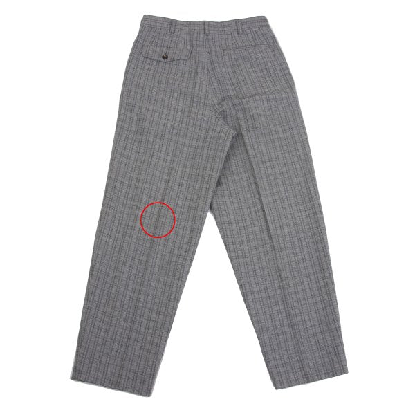 COMME des GARCONS HOMME Gray Wool Cotton Check Jacket Size M