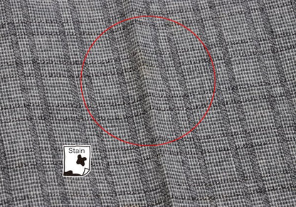 COMME des GARCONS HOMME Gray Wool Cotton Check Jacket Size M
