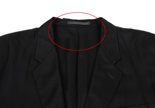 COMME des GARCONS HOMME Shiny Double Jacket Black Size M