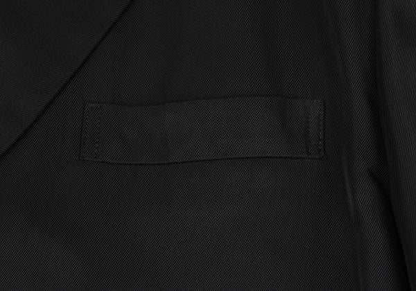 COMME des GARCONS HOMME Shiny Double Jacket Black Size M
