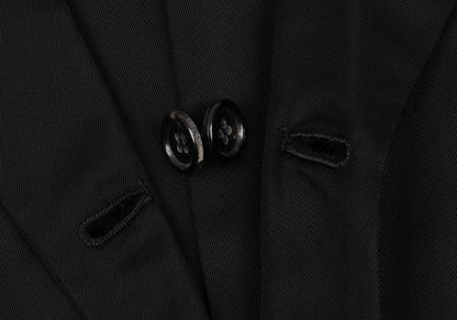 COMME des GARCONS HOMME Shiny Double Jacket Black Size M