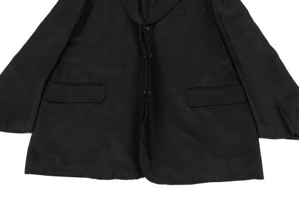 COMME des GARCONS HOMME Shiny Double Jacket Black Size M