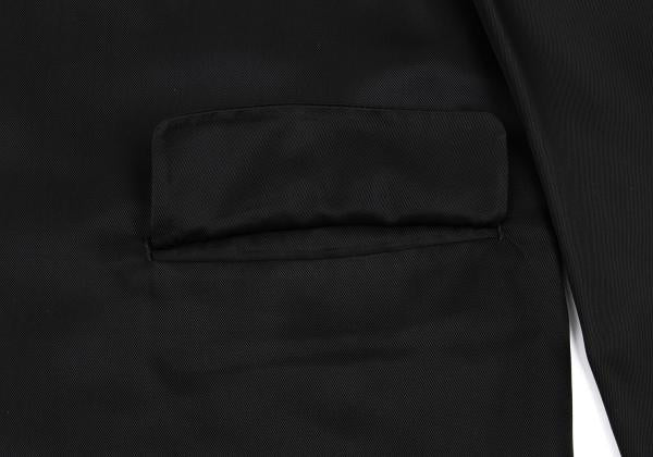 COMME des GARCONS HOMME Shiny Double Jacket Black Size M