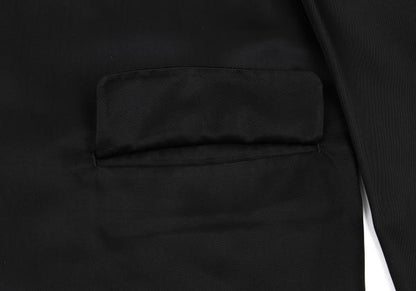 COMME des GARCONS HOMME Shiny Double Jacket Black Size M