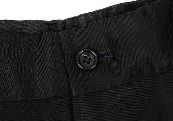 CDG HOMME Cupro Shiny Hem Rib Pants Black Size S