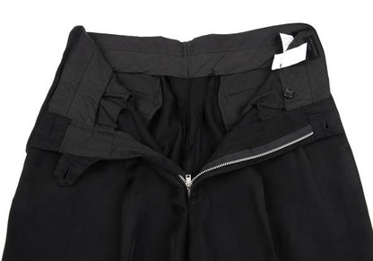 CDG HOMME Cupro Shiny Hem Rib Pants Black Size S