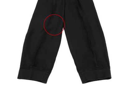 CDG HOMME Cupro Shiny Hem Rib Pants Black Size S