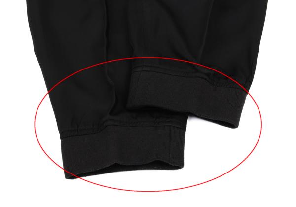 CDG HOMME Cupro Shiny Hem Rib Pants Black Size S