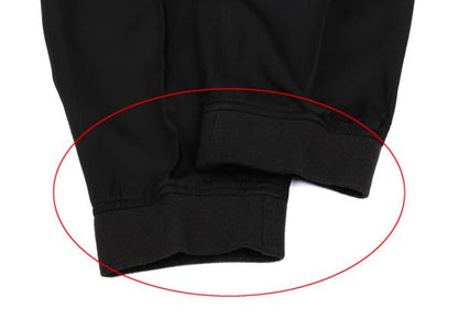 CDG HOMME Cupro Shiny Hem Rib Pants Black Size S