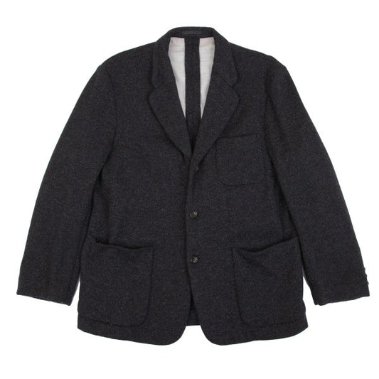 COMME des GARCONS HOMME Wool Silk Jacket Charcoal Size M