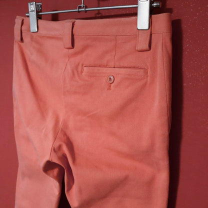 Issey Miyake Pink Straight Cotton Stretch Chinos Size 2