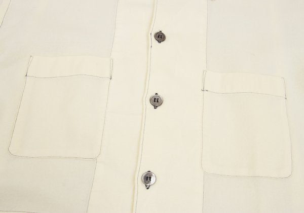 COMME des GARCONS HOMME Wool Stitch Long Shirt White Size M